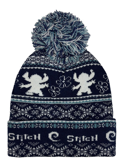 Lilo and Stitch Fair Isle Pom Beanie
