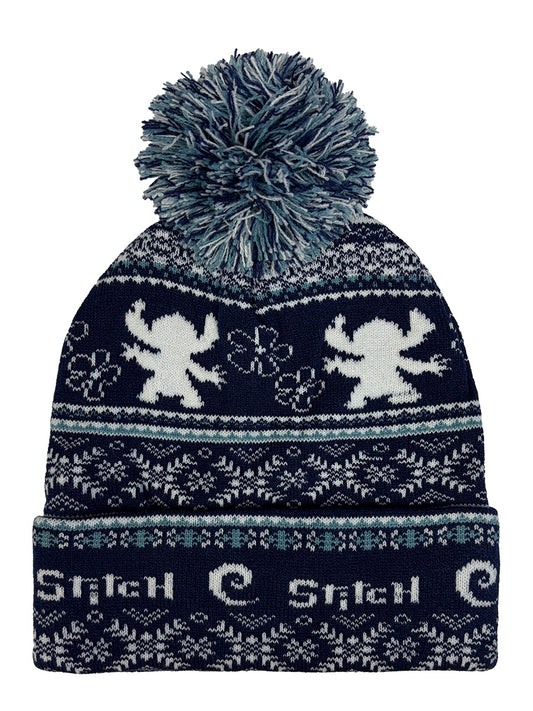 Lilo and Stitch Fair Isle Pom Beanie