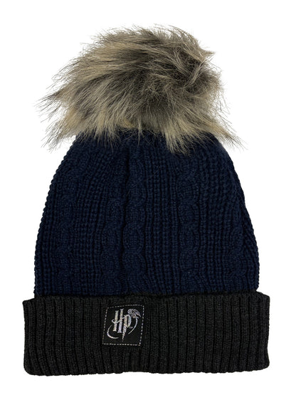 Harry Potter Ravenclaw Faux Fur Pom Beanie