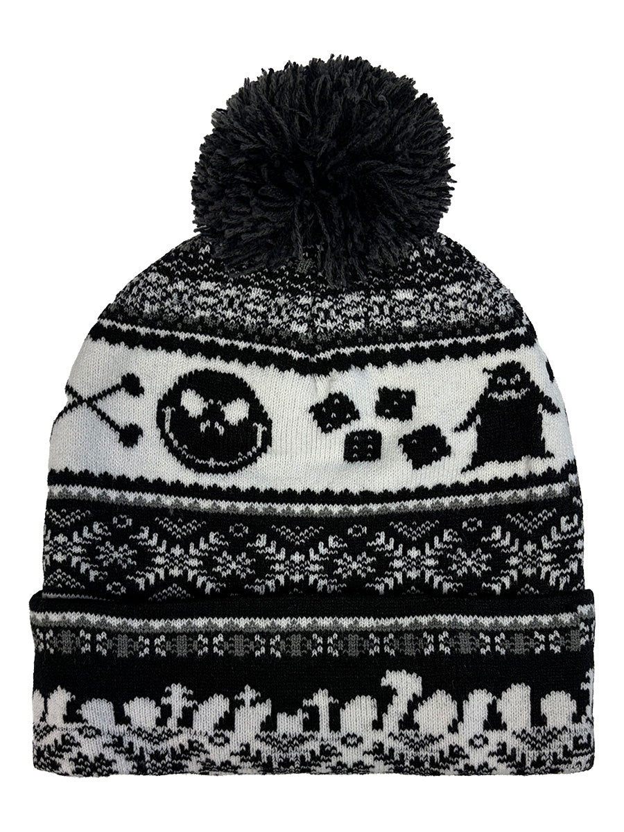 Nightmare Before Christmas Fair Isle Pom Beanie