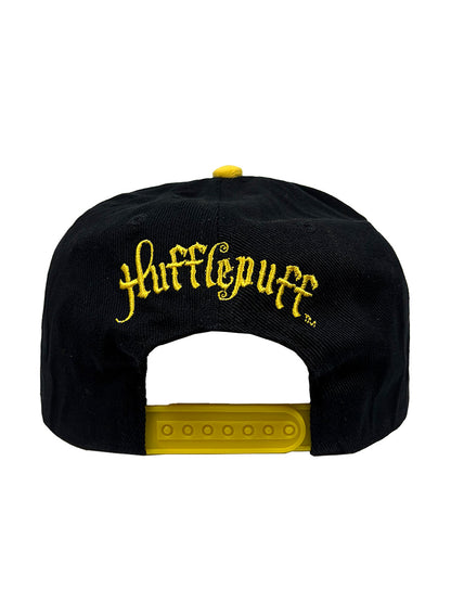 Harry Potter Hufflepuff Badge Black/Yellow Snapback Cap