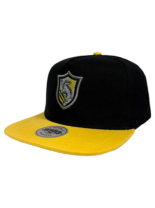 Harry Potter Hufflepuff Badge Black/Yellow Snapback Cap
