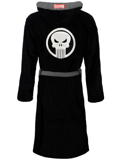 Marvel Comics Punisher Logo Unisex Black Dressing Gown