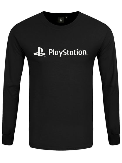 Playstation Logo Men's Black Long-sleeve T-Shirt