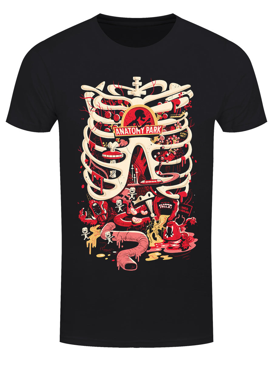 Rick And Morty Anatomy Park Men's Black T-Shirt