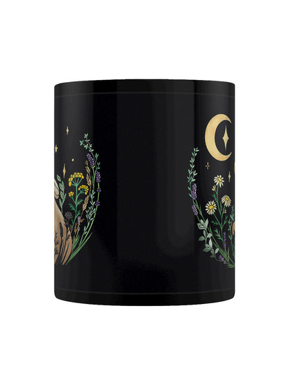 Moon Gazer Black Mug