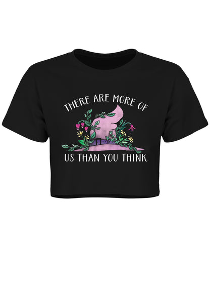 Witches Hat There Are More Of Us Than You Think Black Crop Top