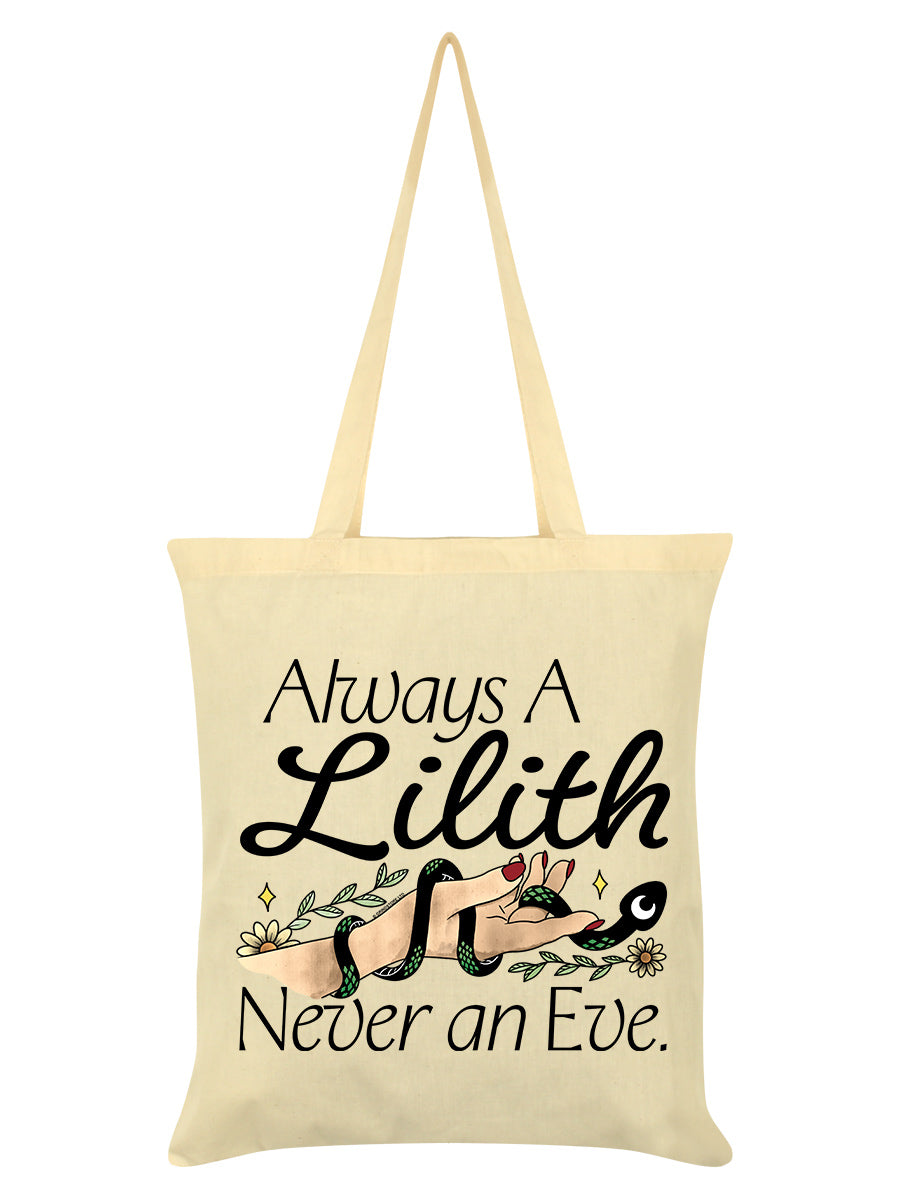Always A Lilith, Never An Eve Cream Tote Bag