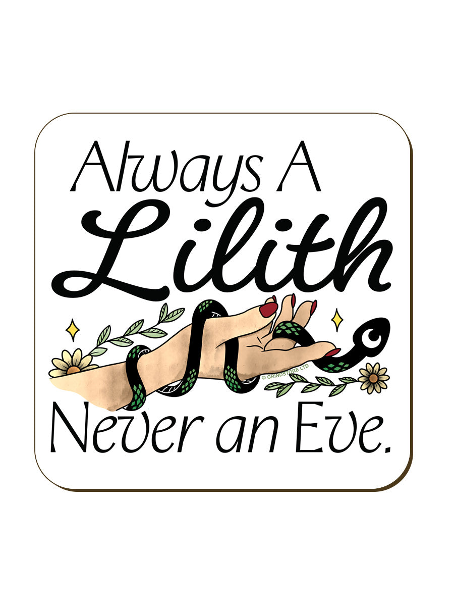 Always A Lilith, Never An Eve Square Coaster