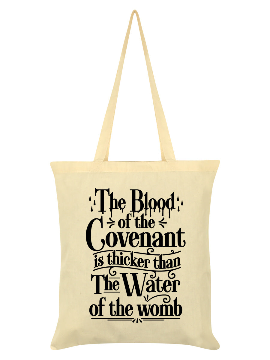 The Blood Of The Covenant Cream Tote Bag