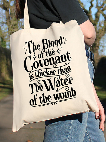 The Blood Of The Covenant Cream Tote Bag