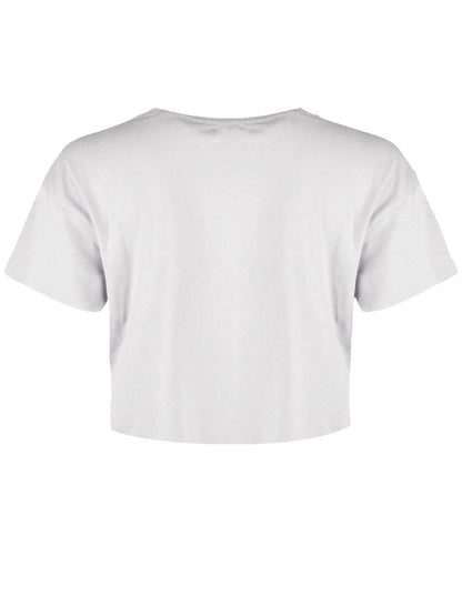 Stirring Spells Not Drama Ladies White Crop Top