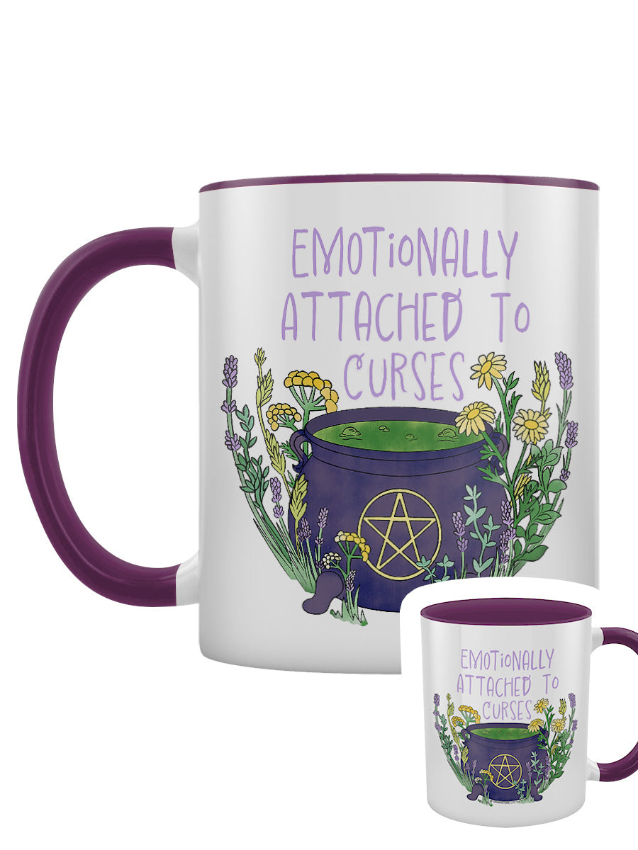Emotionally Attached To Curses Purple Inner 2-Tone Mug