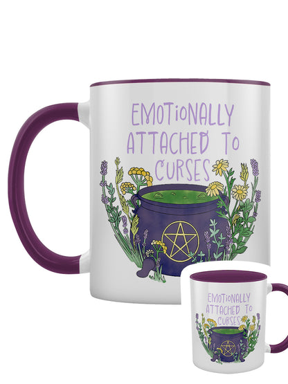 Emotionally Attached To Curses Purple Inner 2-Tone Mug