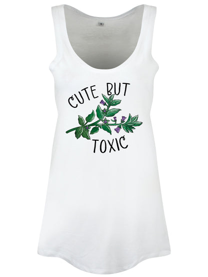 Cute But Toxic Ladies White Floaty Vest