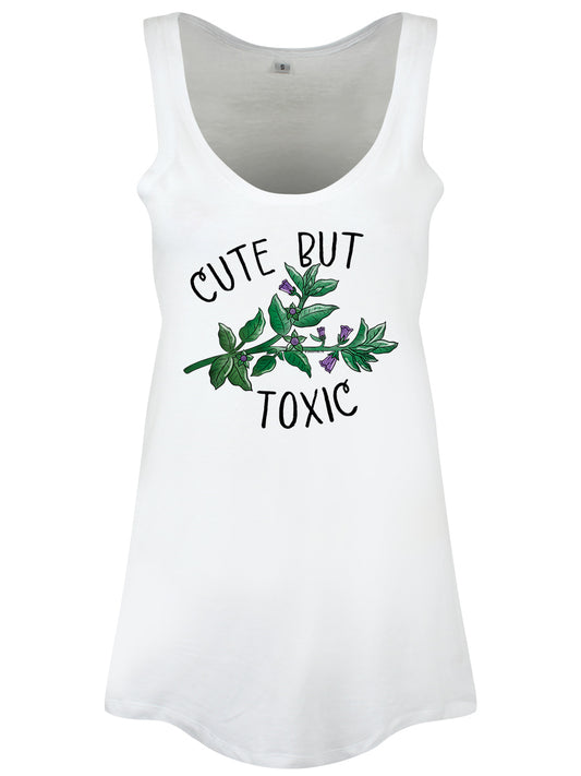 Cute But Toxic Ladies White Floaty Vest