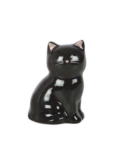 Lucky Black Cat Ceramic Charm
