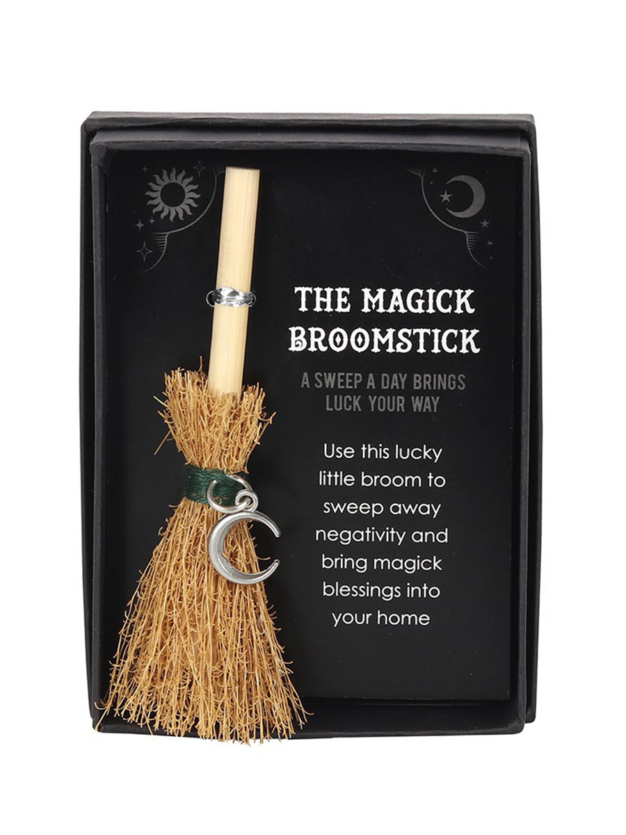 Crescent Moon Mini Magick Broomstick