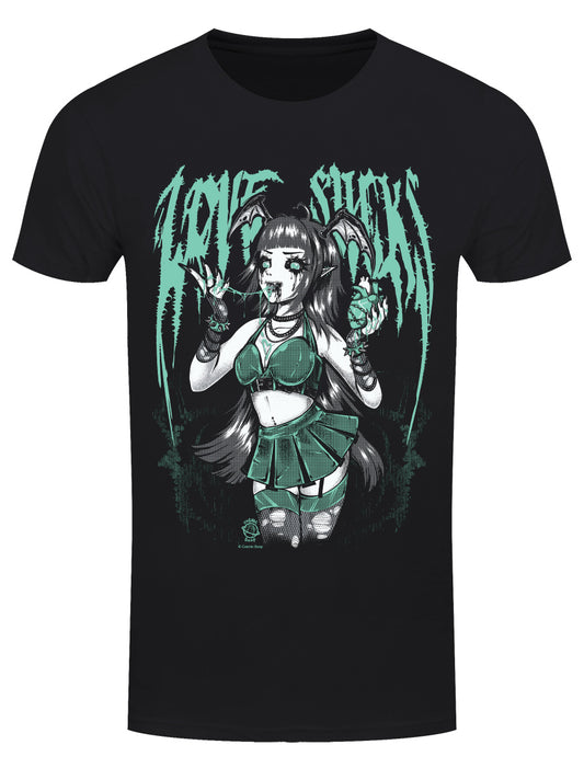 Cosmic Boop Love Sucks Men's Black T-Shirt