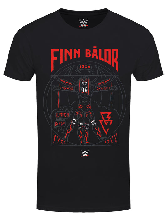 WWE Finn Balor Summon The Demon Men's Black T-Shirt