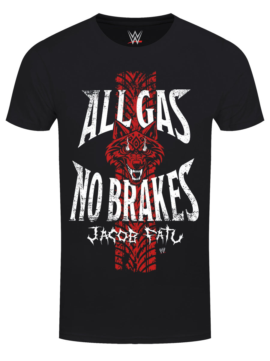 WWE Jacob Fatu All Gas No Brakes Men's Black T-Shirt