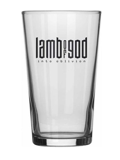 Lamb of God Into Oblivion Drinking Glass