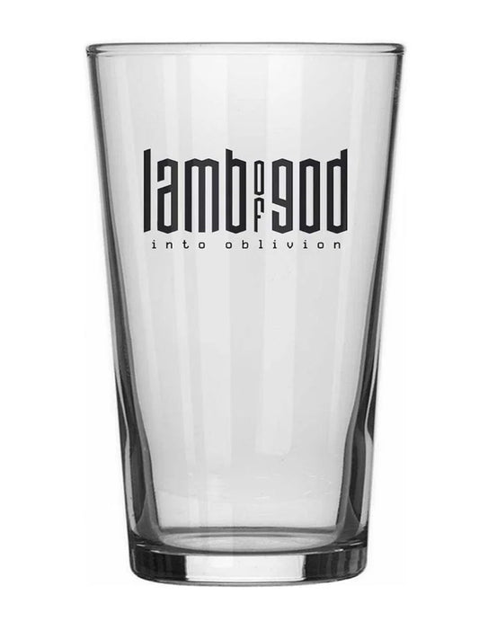Lamb of God Into Oblivion Drinking Glass