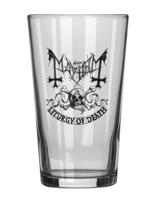 Mayhem Liturgy Of Death Drinking Glass