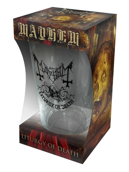 Mayhem Liturgy Of Death Drinking Glass