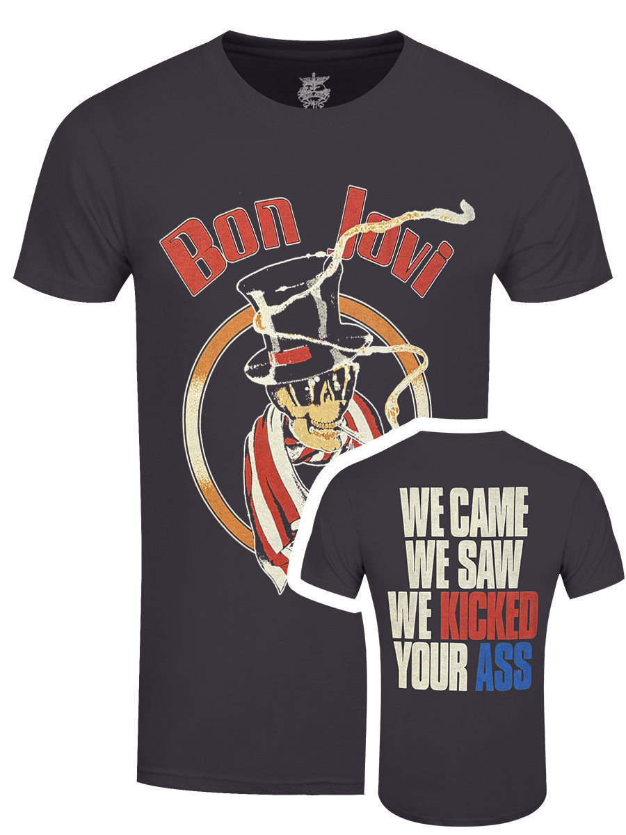 Bon Jovi Kicked Ass Men's Charcoal Grey T-Shirt