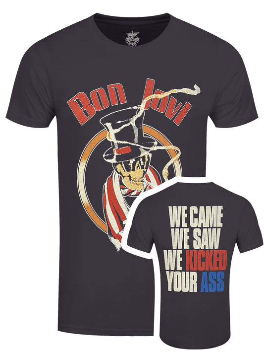 Bon Jovi Kicked Ass Men's Charcoal Grey T-Shirt