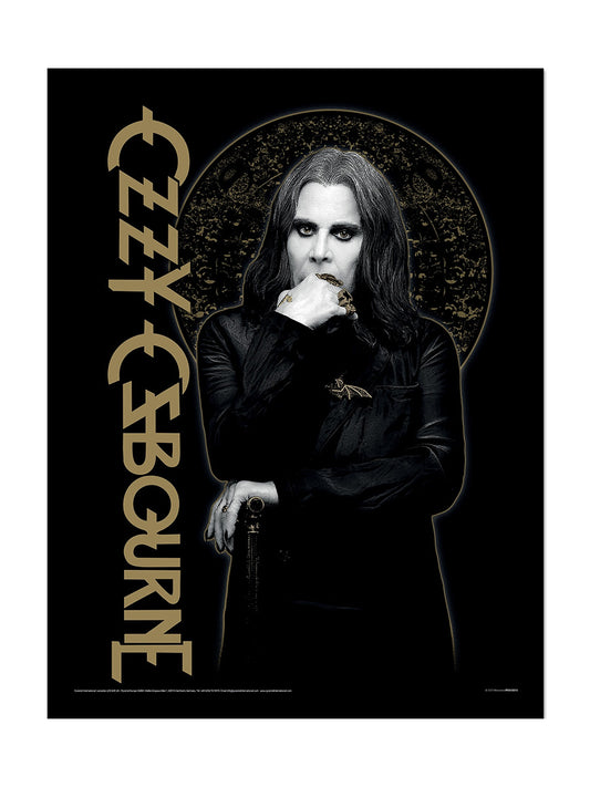 Ozzy Osbourne (Gold) Framed Collector Print