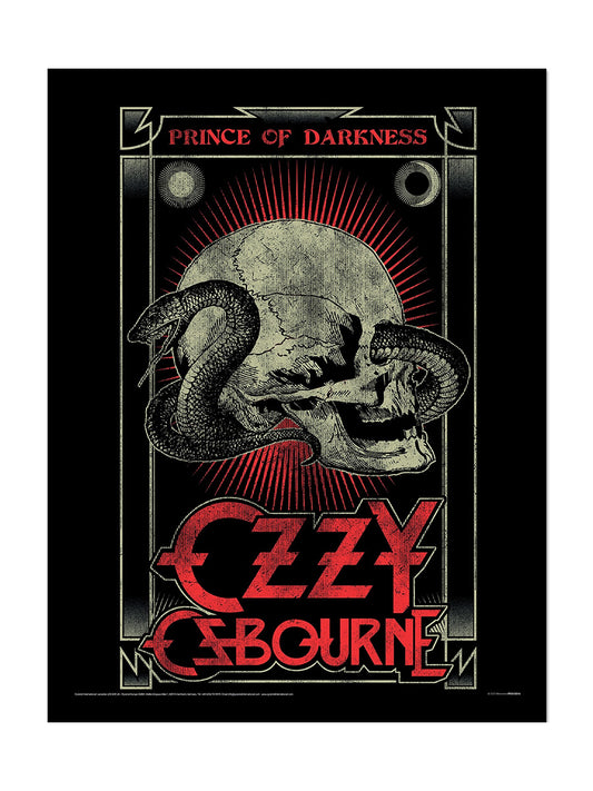 Ozzy Osbourne (Prince Of Darkness) Framed Collector Print