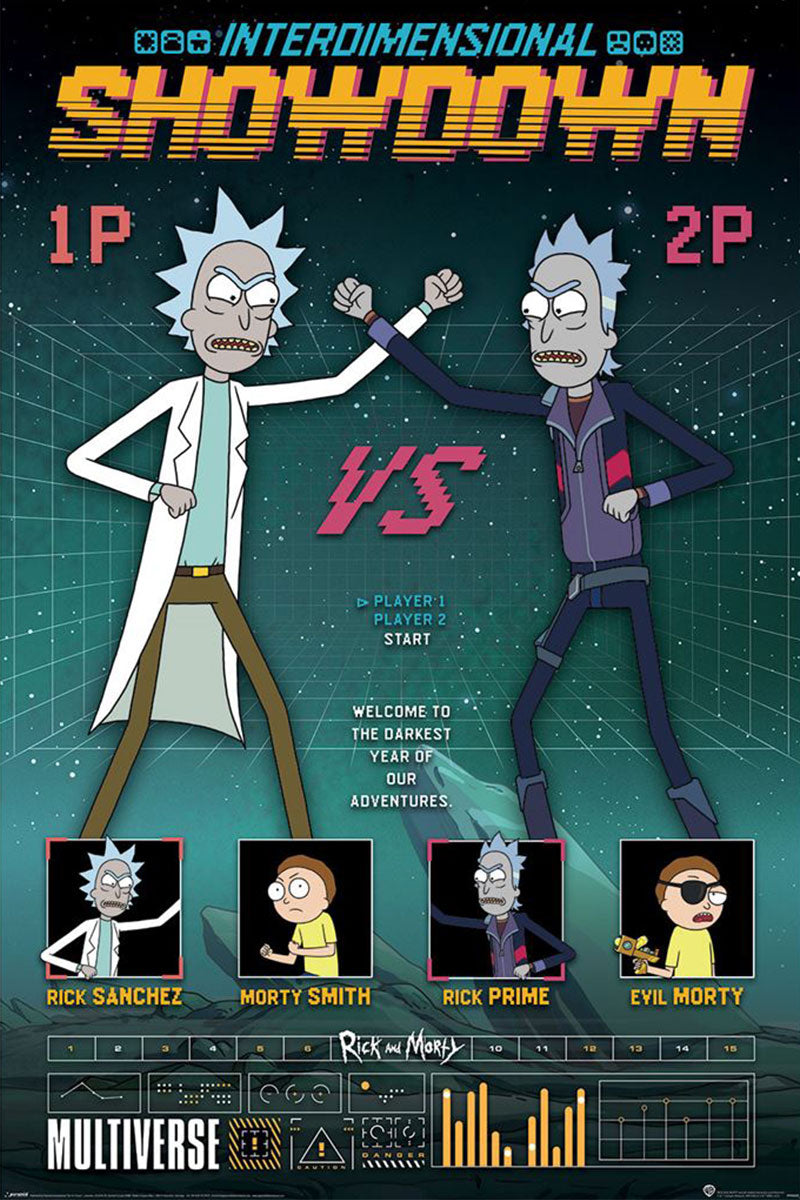 Rick And Morty Showdown Maxi Poster