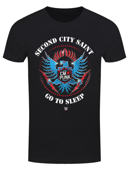 WWE CM Punk Second City Saint Men's Black T-Shirt