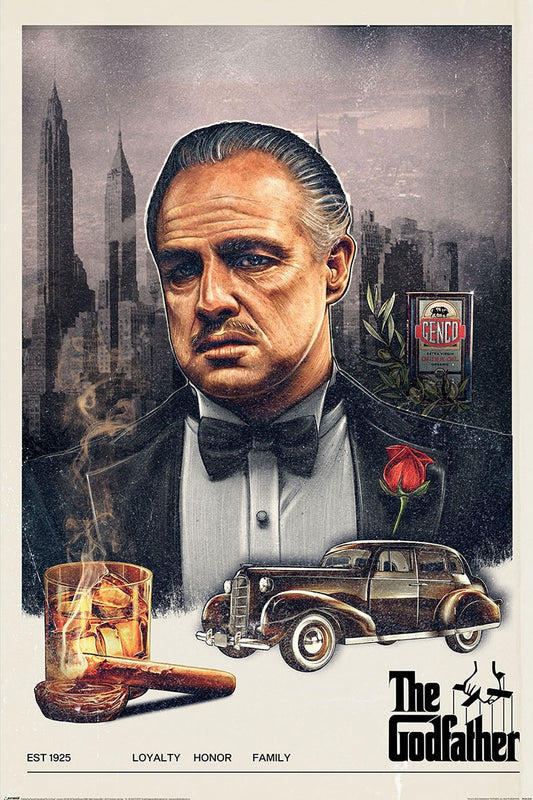 The Godfather Loyalty Honour Family Maxi Poster
