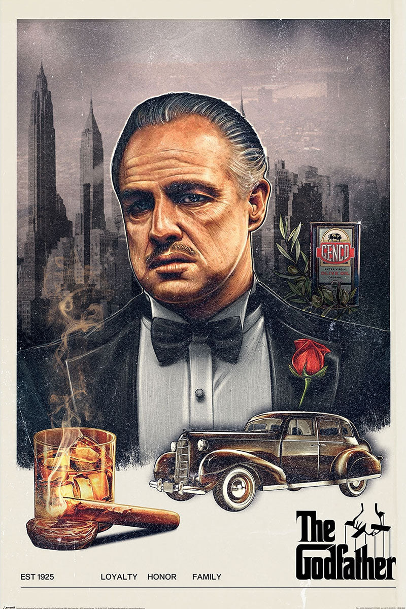The Godfather Loyalty Honour Family Maxi Poster