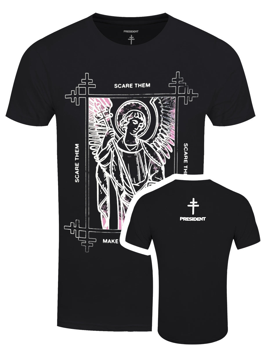 President Angel Men's Black T-Shirt