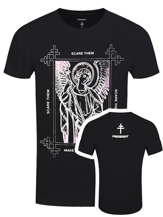 President Angel Men's Black T-Shirt