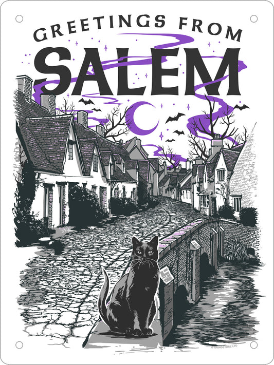 Greetings From Salem Mini Tin Sign