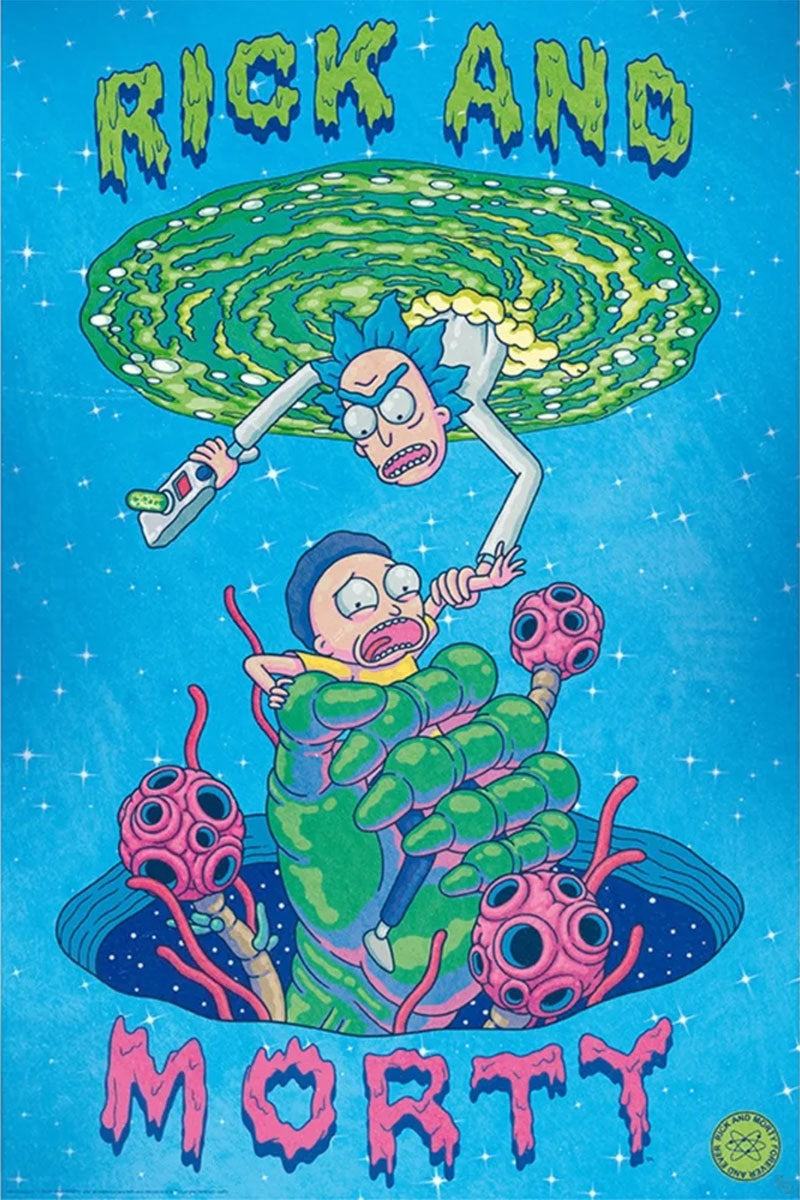 Rick and Morty Portal Hand Maxi Poster