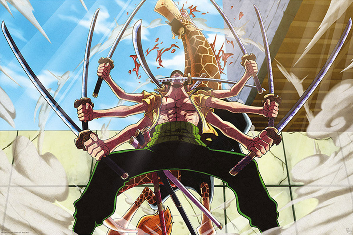 One Piece Zoro vs Kaku Maxi Poster