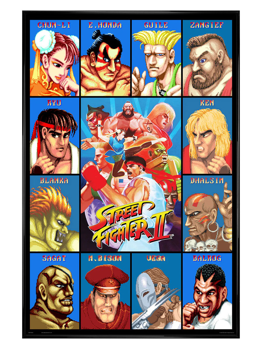 Street Fighter II Characters Maxi Poster