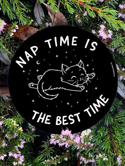 Little Shadow Nap Time Cat Circular Coaster
