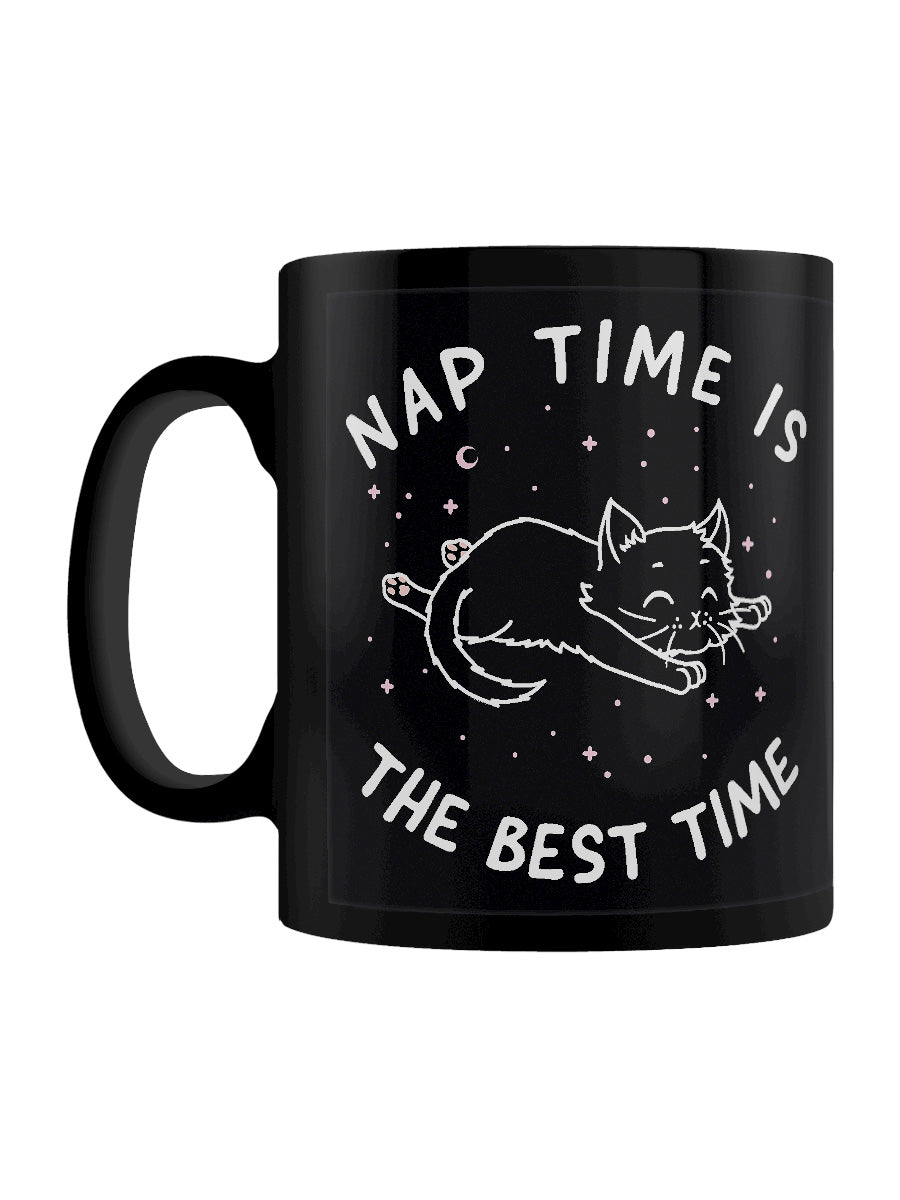 Little Shadow Nap Time Cat Black Mug