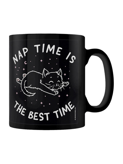 Little Shadow Nap Time Cat Black Mug
