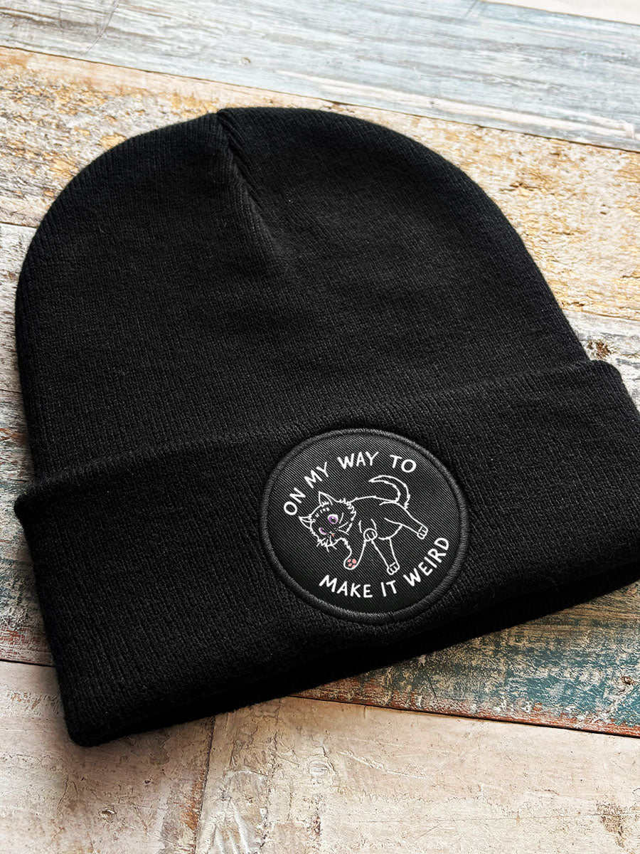 Little Shadow On My Way To Make It Weird Black Beanie
