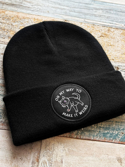 Little Shadow On My Way To Make It Weird Black Beanie
