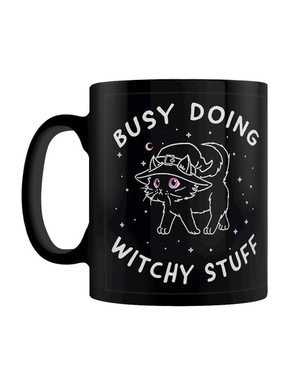Little Shadow Witchy Cat Black Mug