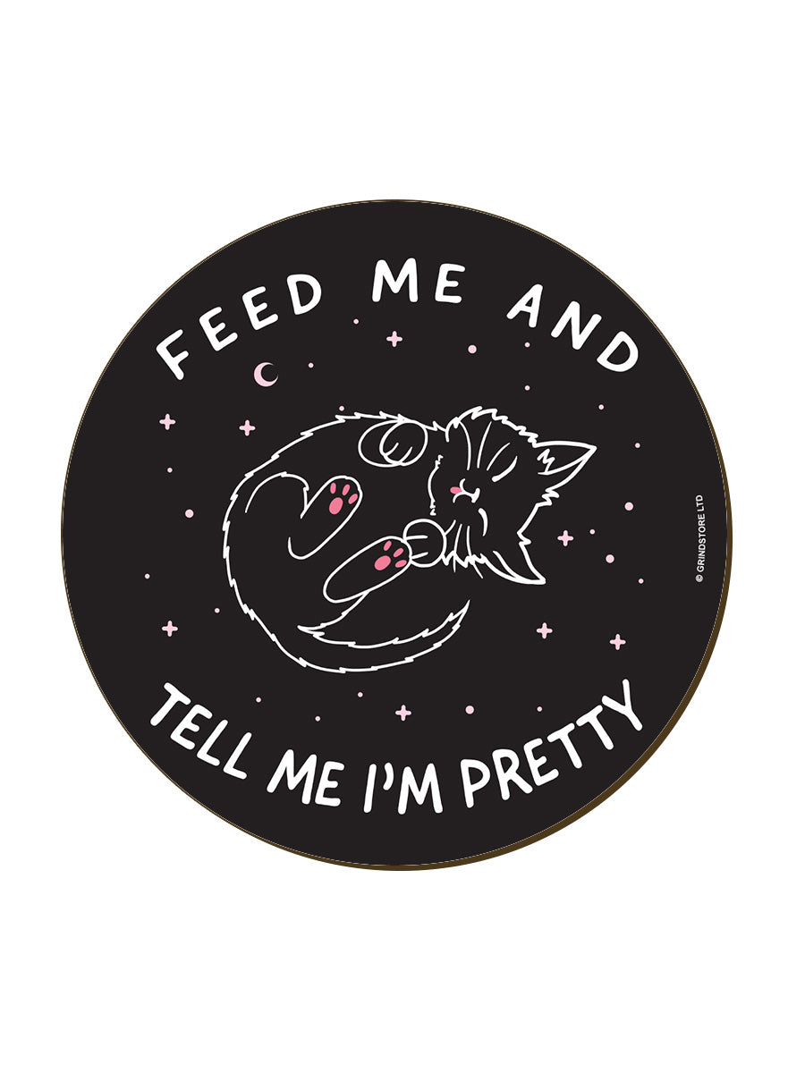 Little Shadow Feed Me And Tell Me I'm Pretty Circular Coaster